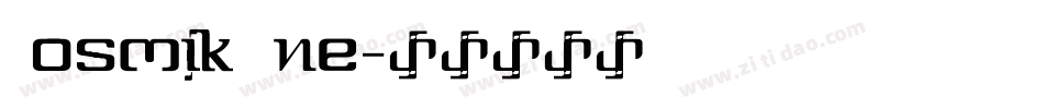 Kosmik One字体转换